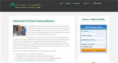 Desktop Screenshot of crosscountrymovingcompanies.biz